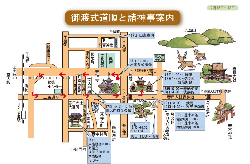 春日若宮おん祭 お渡り式 コース