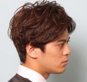 フリンジパーマ アップバング