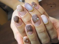 蜘蛛の巣ネイル