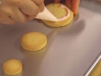 丸型クッキー作り