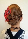 編み込みスタイル　お祭り　髪型