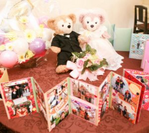 結婚式　受付　飾り