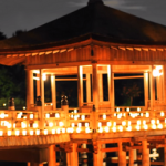 奈良燈花会　浮見堂ライトアップ