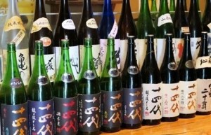 並べられた日本酒
