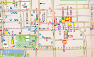 佐賀城下ひなまつり　駐車場地図