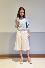 膝丈ガウチョ パンプス