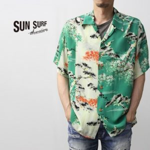 SUN SURF　アロハシャツ　メンズ