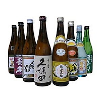 さまざまな銘柄の日本酒