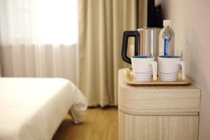 ホテルの部屋　コーヒーセット